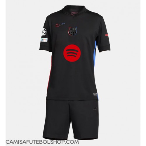 Camisa de time de futebol Barcelona Replicas 2º Equipamento Infantil 2024-25 Manga Curta (+ Calças curtas)